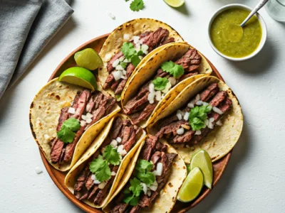 Receta de Tacos Callejeros Mexicanos
