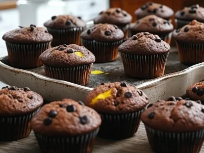 Saftige Schokoladenmuffins