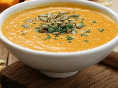 Receita de sopa de abóbora