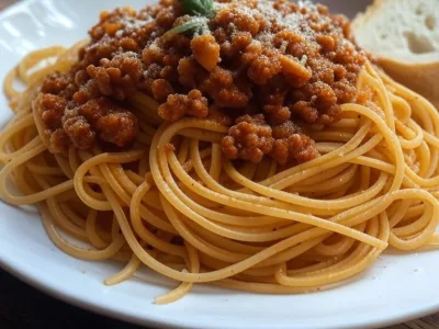 Quick Vegetarian Spaghetti Bolognese