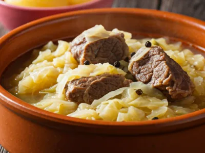 Traditional Norwegian Mutton and Cabbage Stew