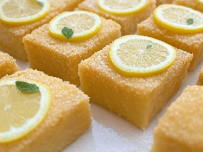 Zesty Lemon Bars with a Buttery Shortbread Crust
