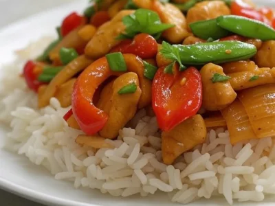 Würziges peruanisches Ají Amarillo Hähnchenpfanne Rezept