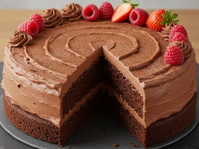 Suikervrije Chocolade Verjaardagstaart