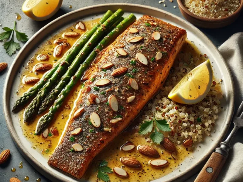 Truite au beurre et aux amandes