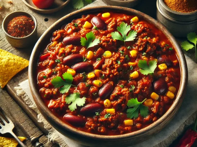 Receta de chile con carne