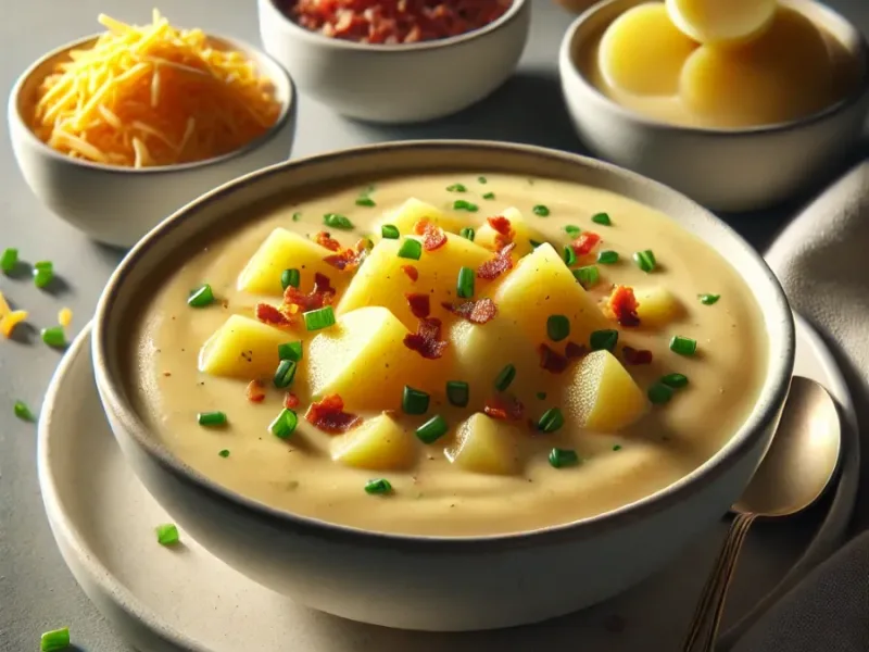 Zuppa di patate fatta in casa facile