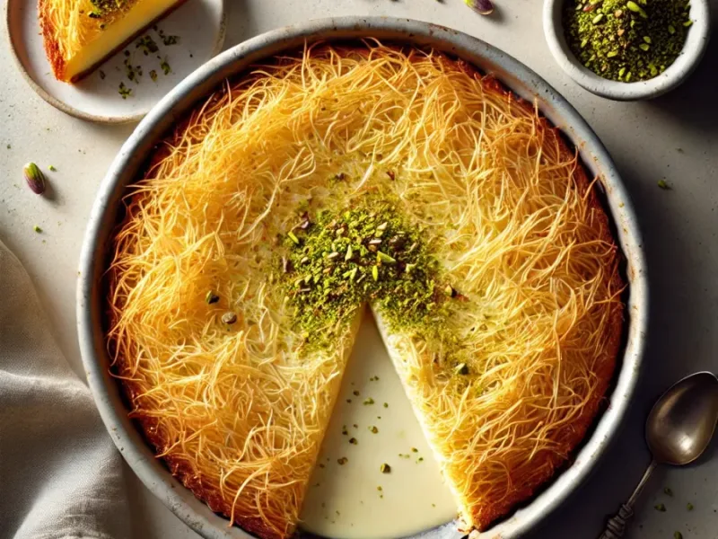Tradicionalni turški puding z rezanci Kadayif