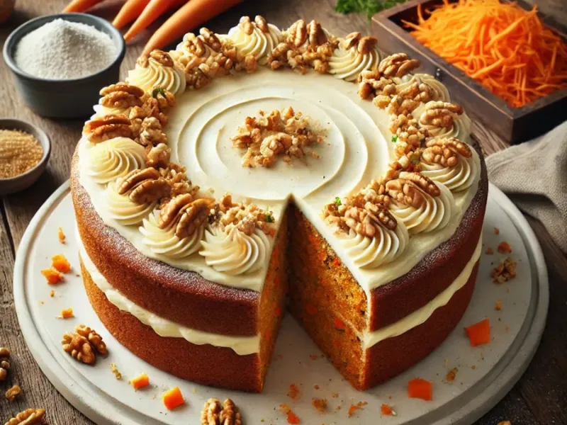 Receita de Bolo de Cenoura Vegano