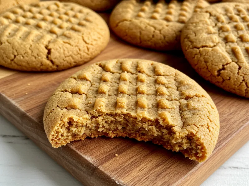 Biscuits au beurre de cacahuète à 4 ingrédients