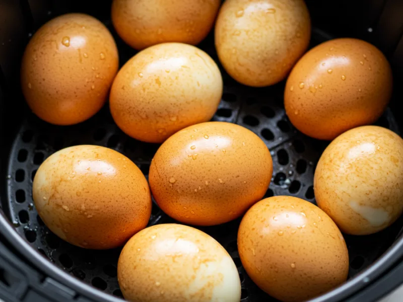 Huevos duros en la Freidora de aire