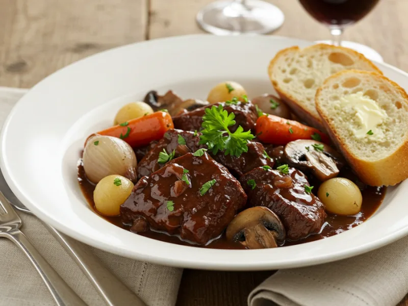 Receta de Boeuf Bourguignon