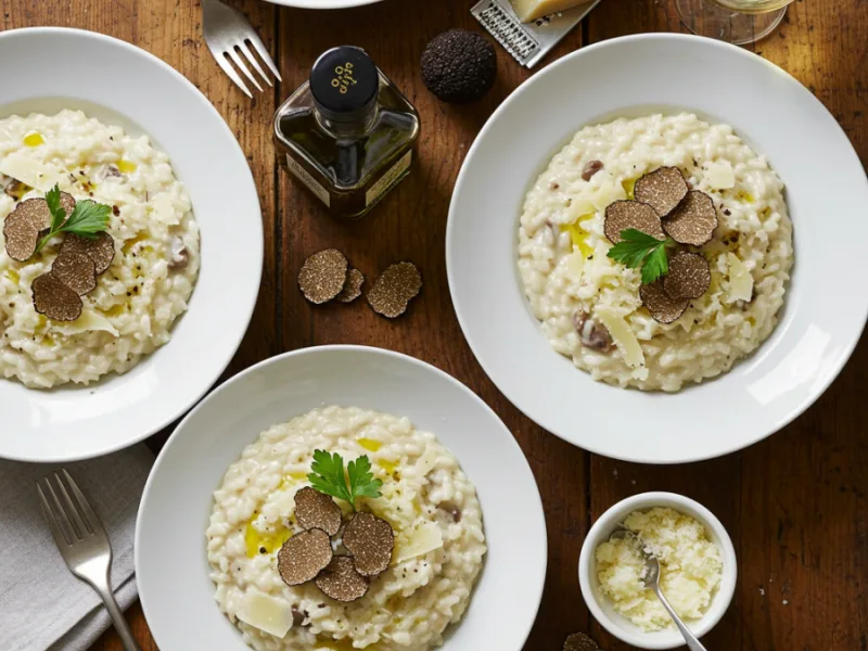 Krämig Tryffelrisotto med Parmesan Recept