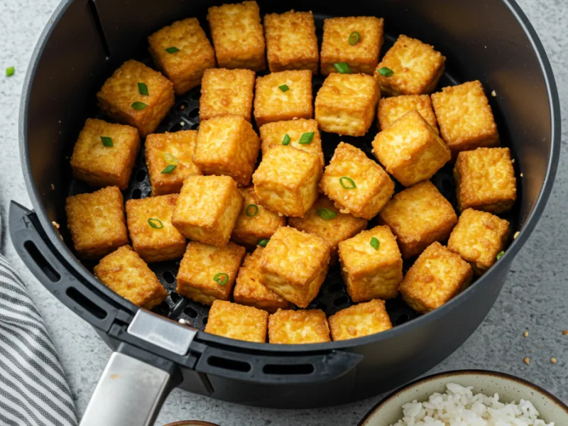 Tofu Crujiente en Freidora de Aire