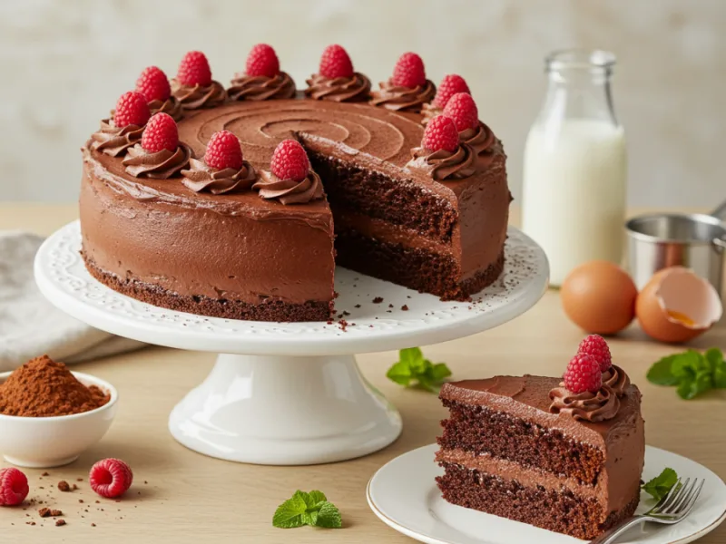 Ricetta Facile per Torta al Cioccolato Fatta in Casa