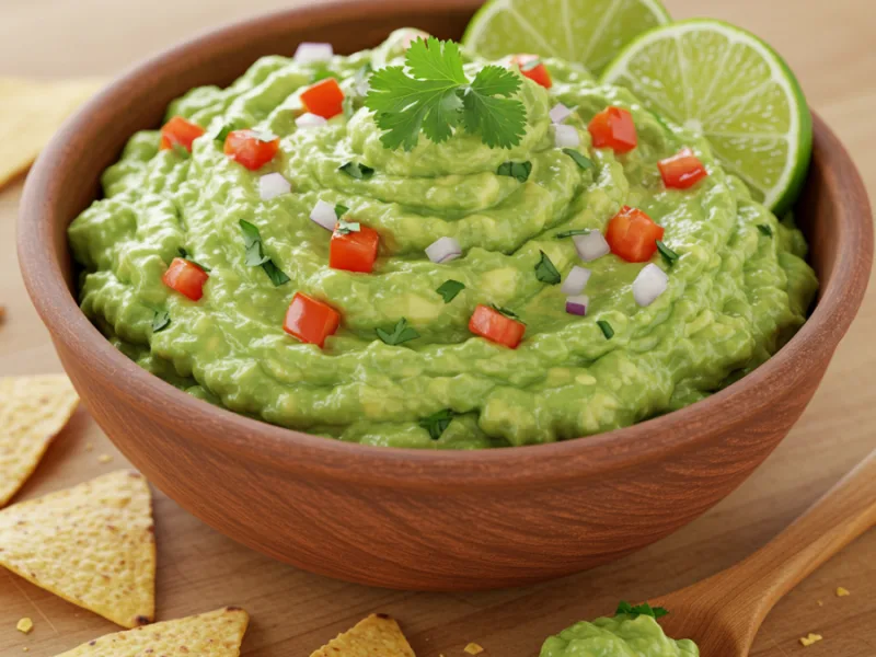 Einfaches hausgemachtes Guacamole in 5 Minuten