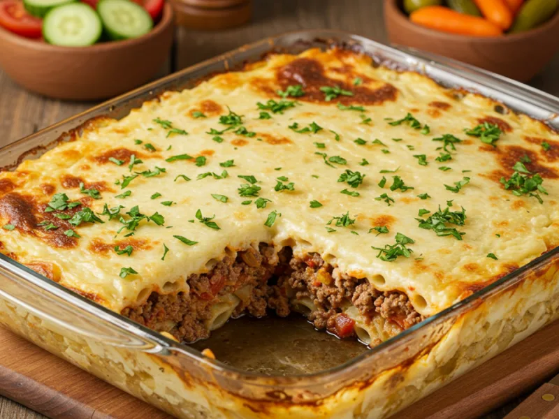 Egyptian Macarona Bechamel Recipe