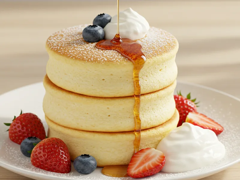 Receta de Panqueques Japoneses Soufflé Esponjosos
