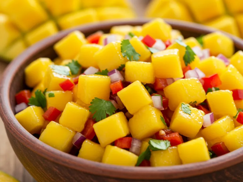 Fresh Mango Salsa for Tacos or Chips