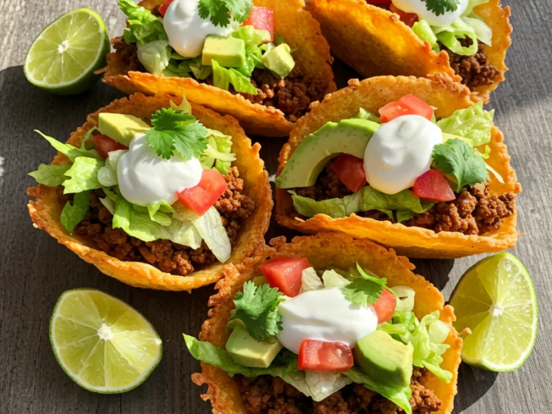 Low-Carb Keto Tacos with Cheese Shells