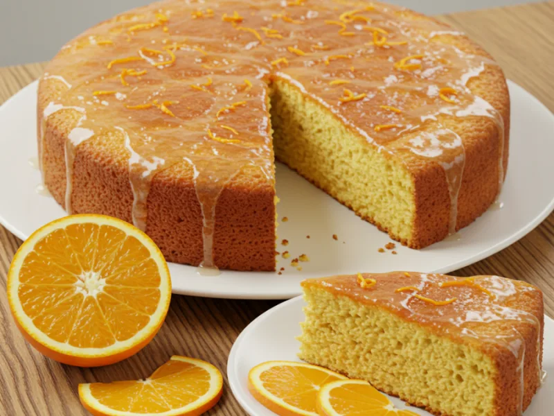 Recette de Gâteau à l'Orange avec Glaçage