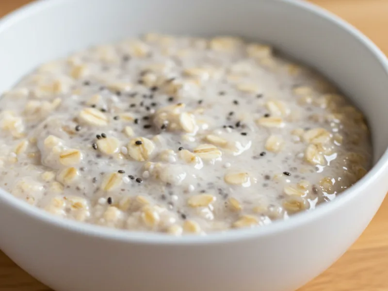 Recette de flocons d'avoine nocturnes avec protéine en poudre