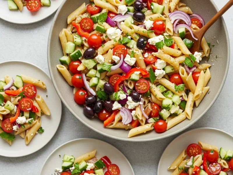 Schnelles und Einfaches Nudelsalat Rezept