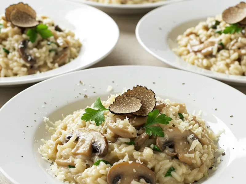 Ricetta Risotto ai Funghi e Tartufo