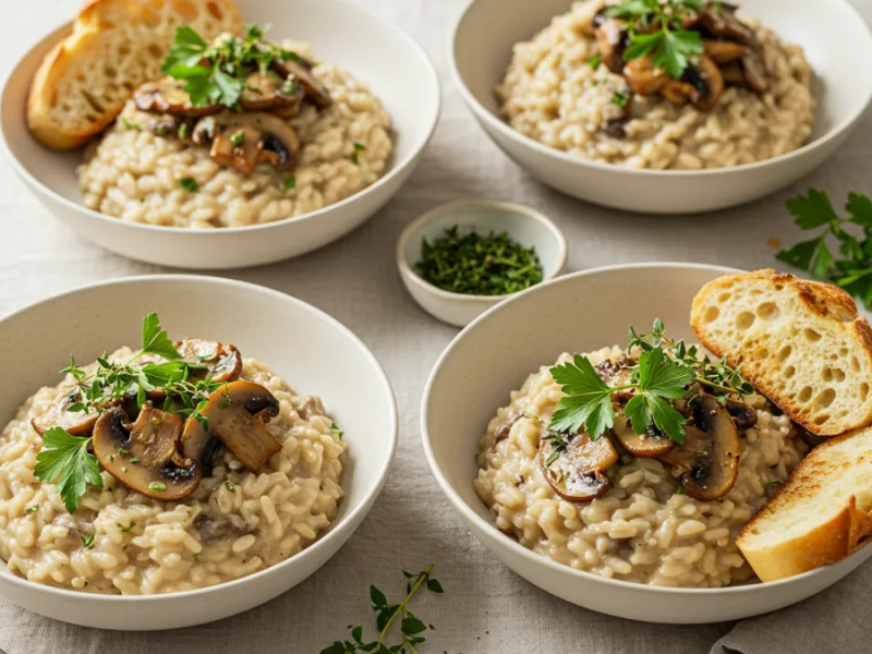 Oppskrift på vegansk sopprisotto