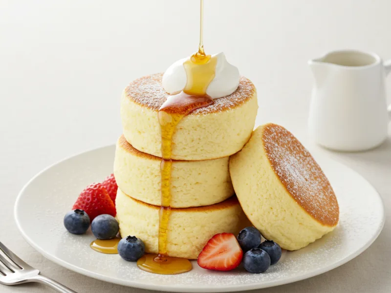 Homemade Japanese Souffle Pancakes