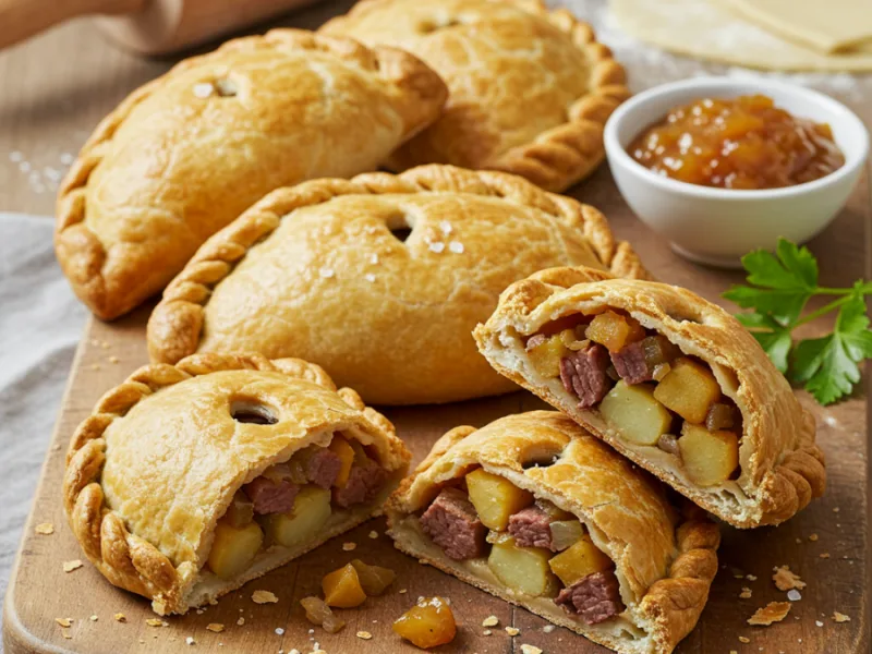 Ricetta tradizionale dei Cornish pasty britannici