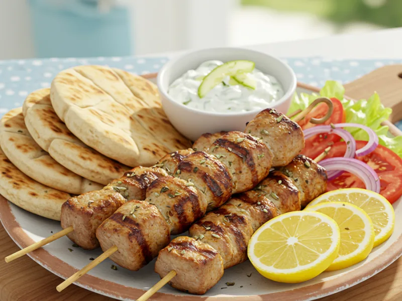 Recette authentique de souvlaki grec