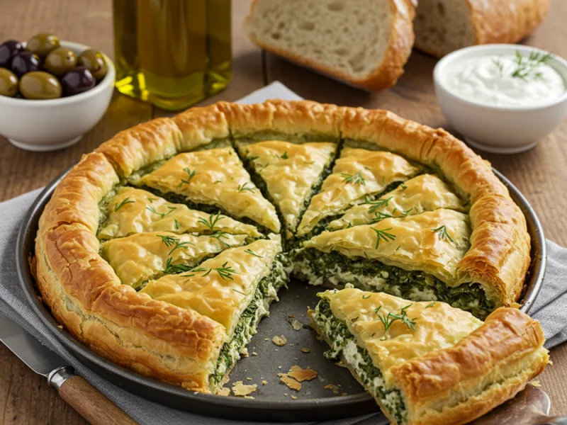 Recette de Spanakopita Grecque