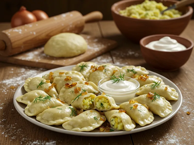 Receta tradicional de pierogi polacos