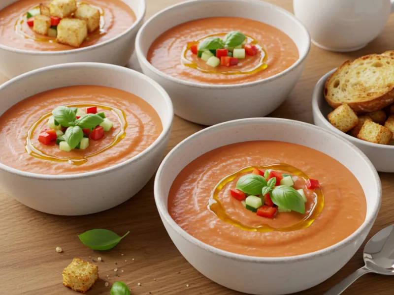 Traditionelles spanisches Gazpacho-Rezept