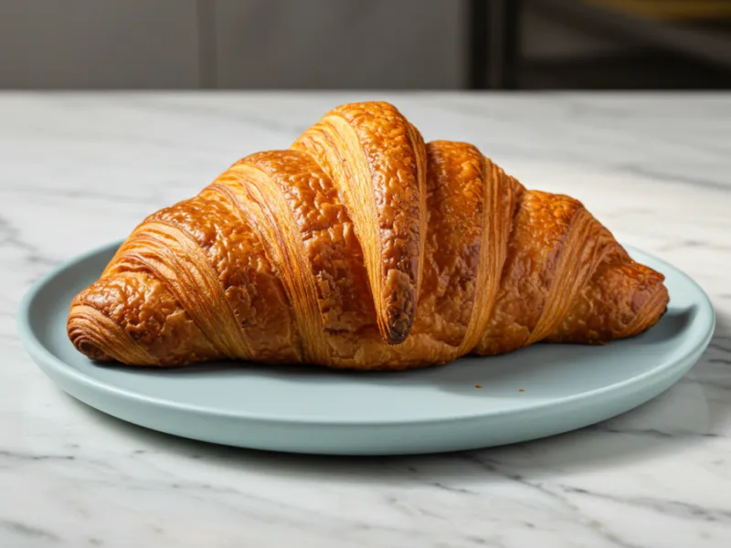 Traditionelle französische Croissants