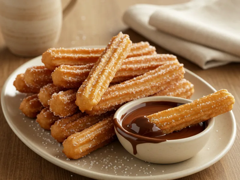 Ricetta Tradizionale dei Churros Spagnoli al Cioccolato