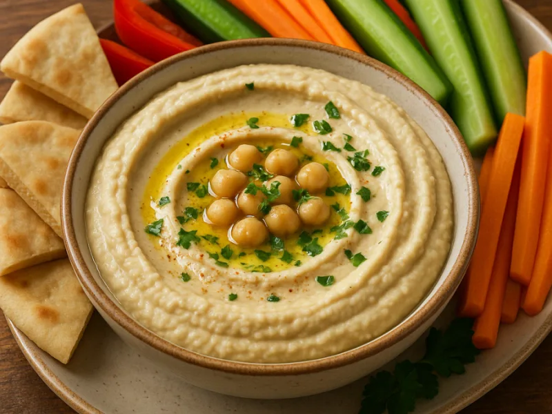 Aito libanonilainen hummus
