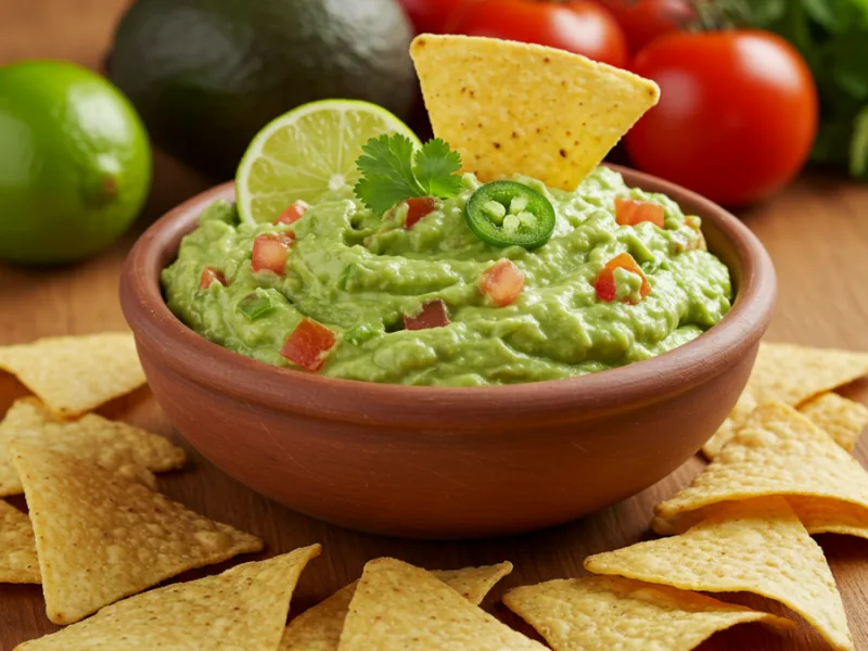 Ricetta autentica del guacamole messicano