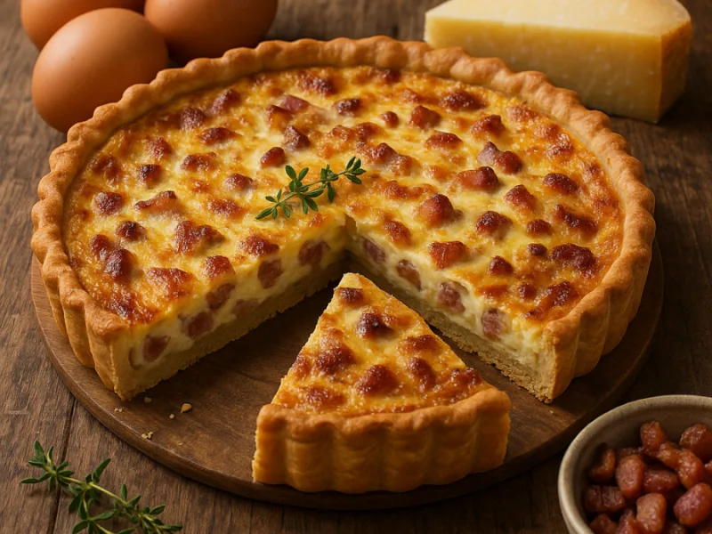Autentisk Oppskrift på Quiche Lorraine