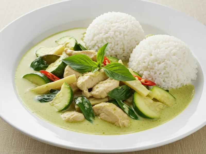 Autentický recept na thajské zelené kari