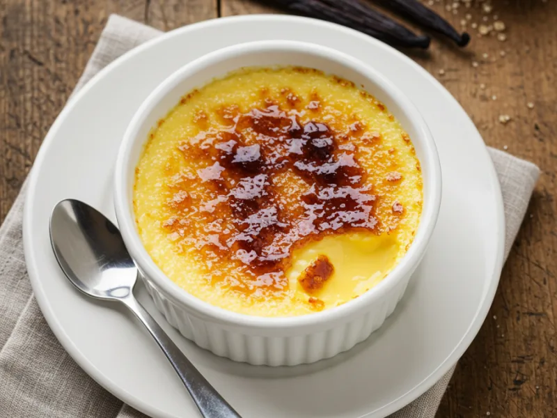 Recette classique de la crème brûlée française