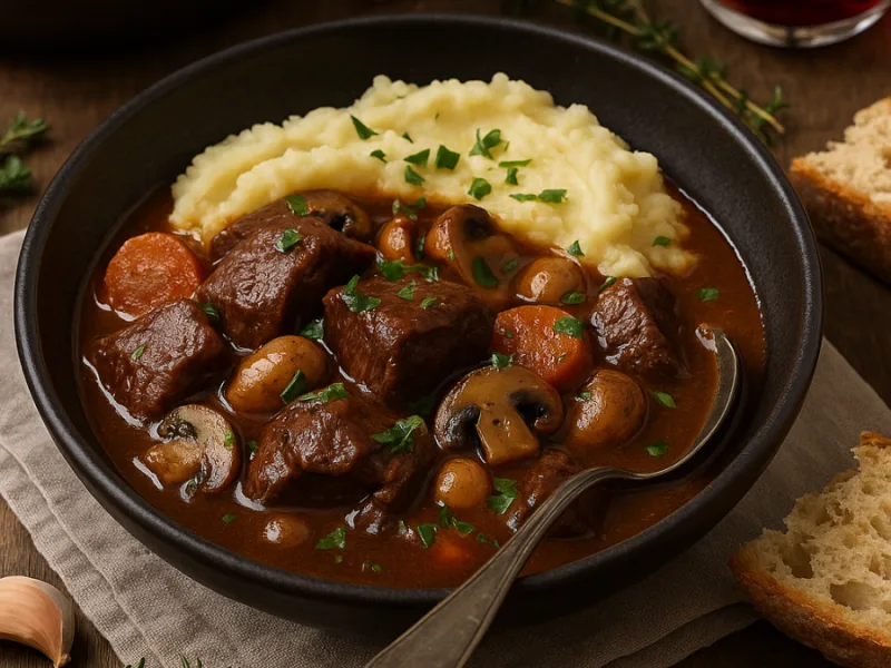 Spezzatino di manzo alla francese facile