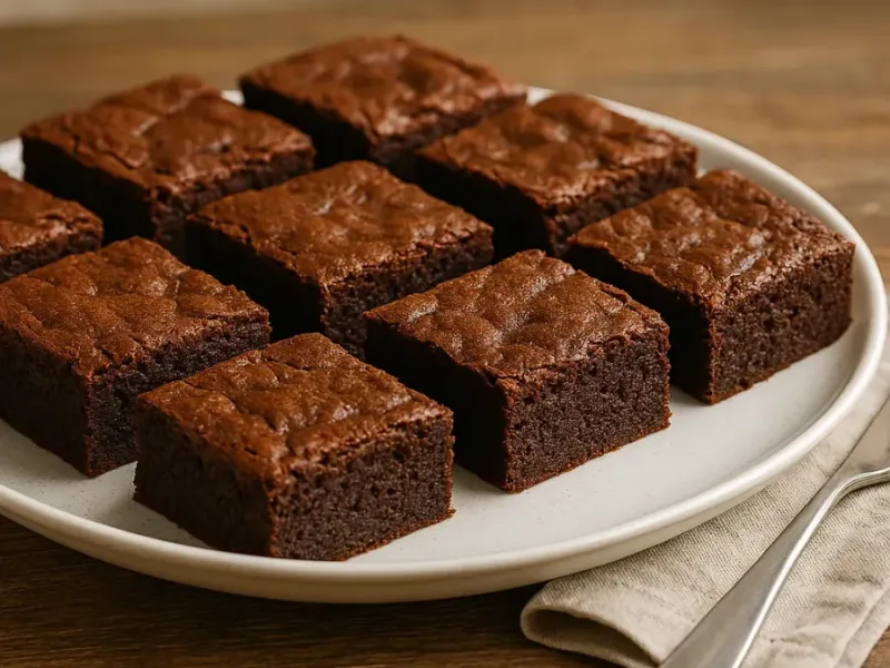 Einfaches hausgemachtes Brownie Rezept
