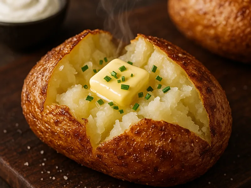 How to Bake Potatoes Crispy Outside