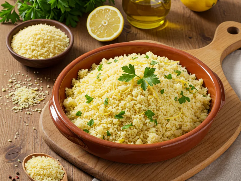 Como cozinhar cuscuz leve e fofo em 10 minutos