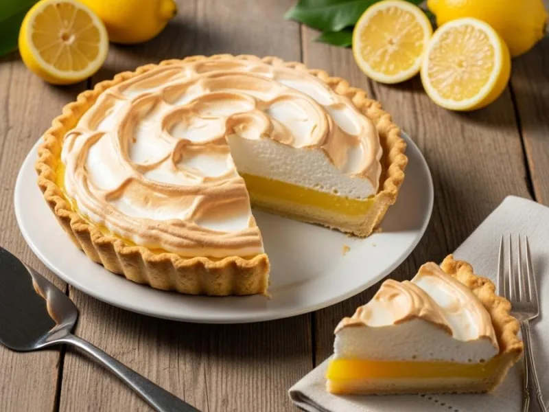 Tarta cytrynowa z puszystą bezą