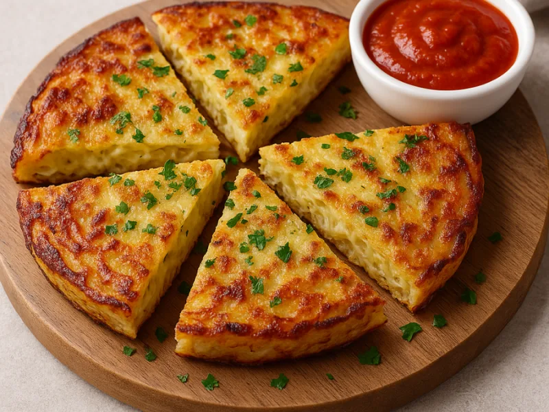 Receta de tortitas crujientes de espaguetis