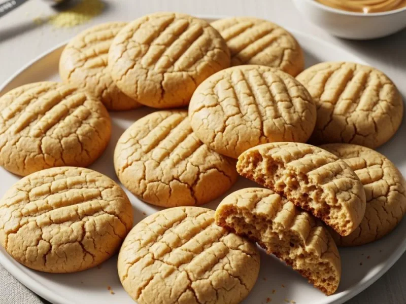Galletas proteicas de mantequilla de cacahuete low‑carb