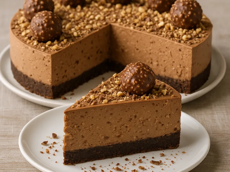 Ferrero Rocher ostekake uten steking